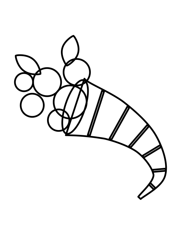 Cornucopia coloring page